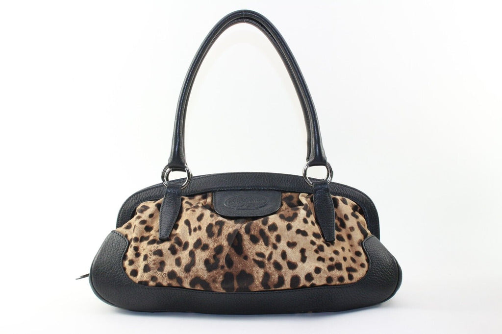 DOLCE AND GABBANA Doctor Closure Leopard Shoulder Bag 01DG1226K