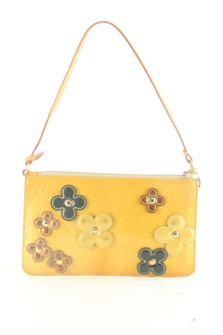 Louis Vuitton Fleur Lexington Vernis Flowers Pochette Yellow 1LVS105K