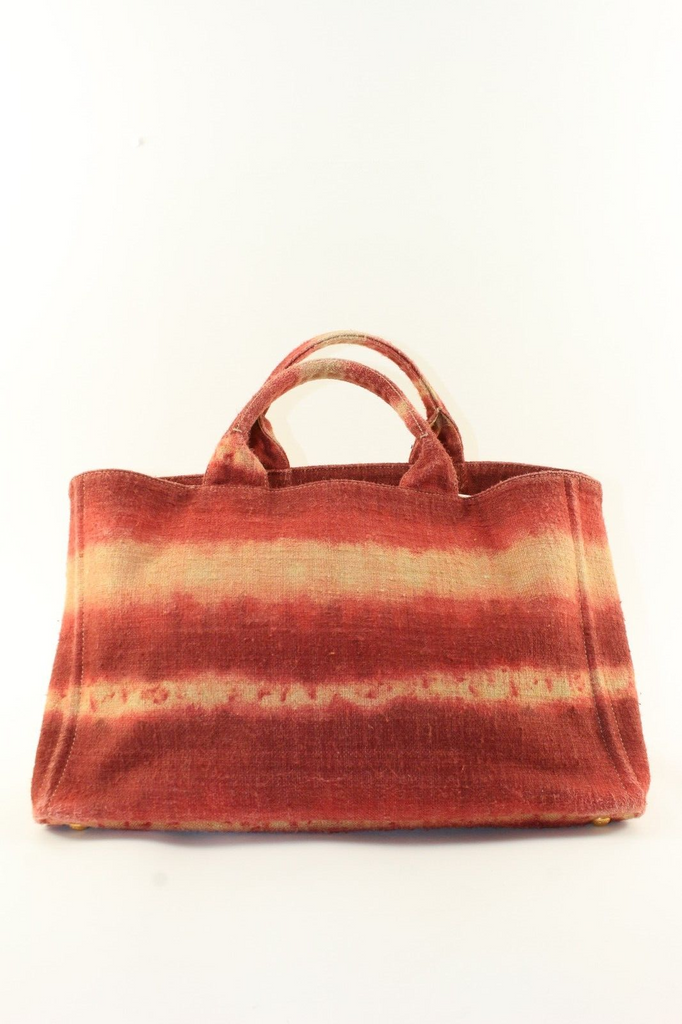 Prada Rare Striped Ombre Tie Dye Canapa Tote 1PR1226K