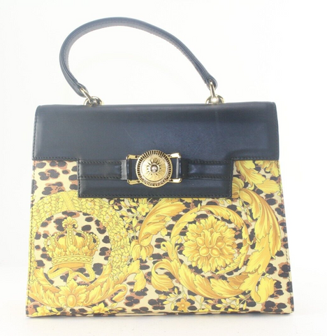 Versace Baroque Kelly Top Handle Flap 2way Crossbody Bag 1VER822K