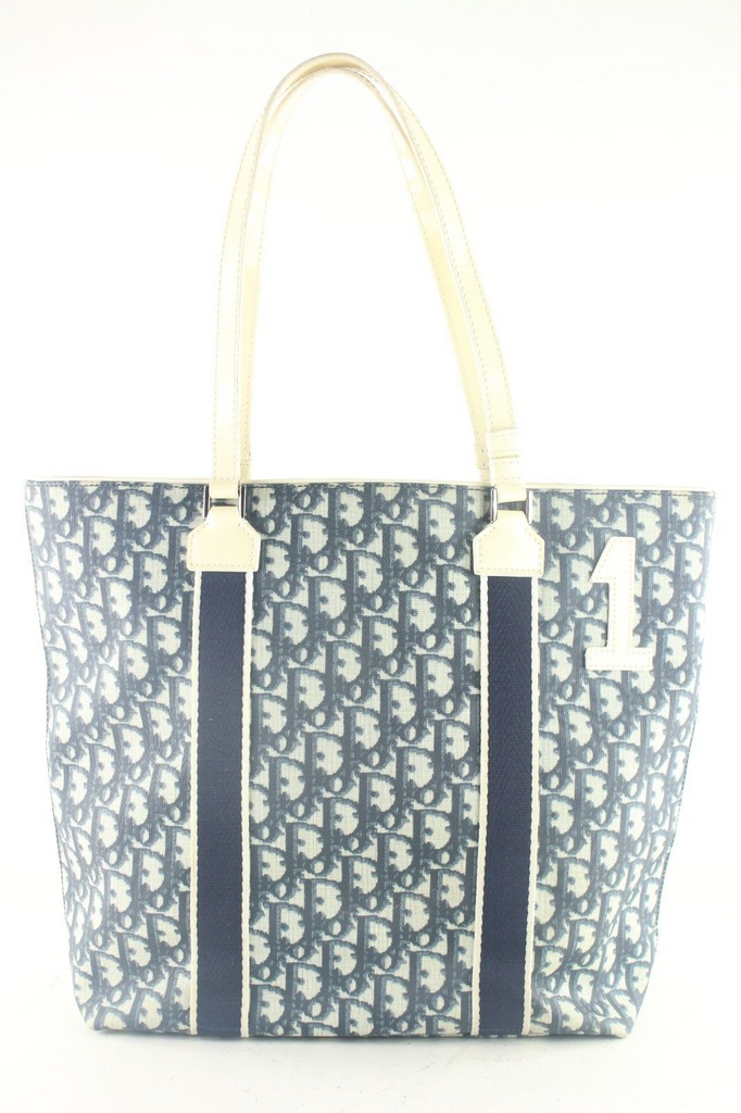 Dior Blue Monogram Trotter No. 1 Shopper Tote 3DD920K