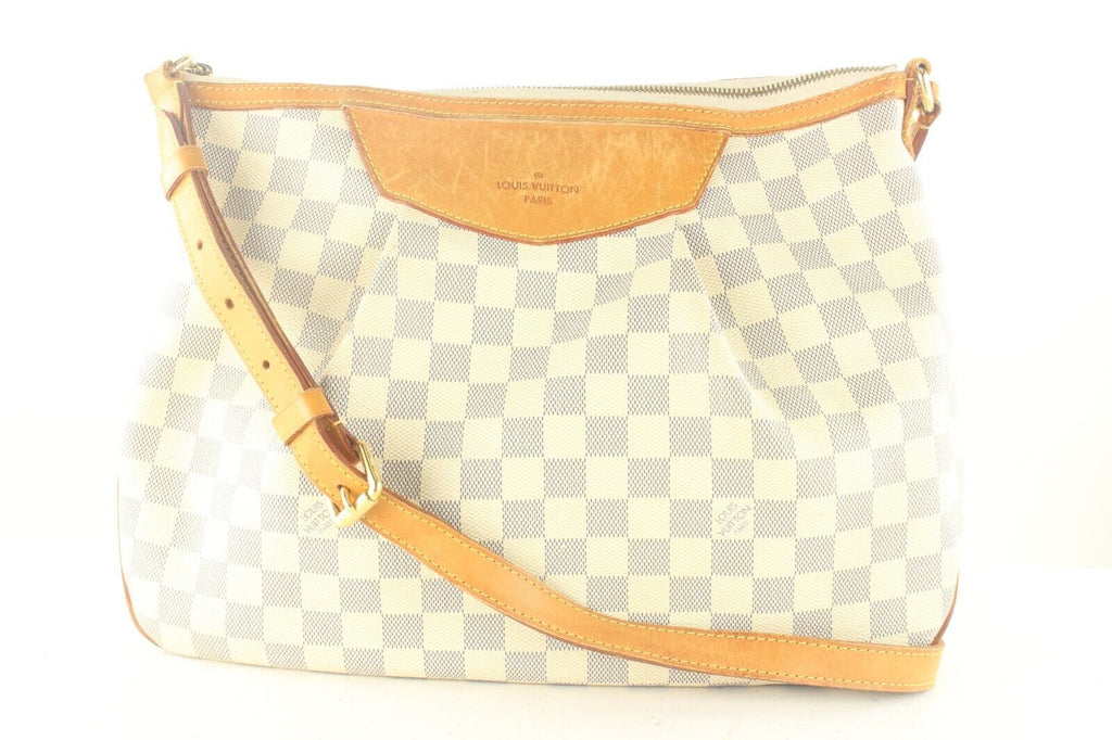 Louis Vuitton Siracusa Shoulder Bag PM White Leather 8LV919k