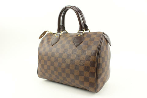 Louis Vuitton Damier Ebene Speedy 25 Boston Bag PM 1LV1114b