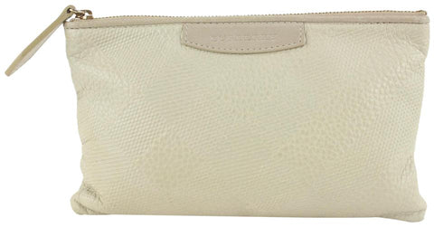 Burberry Ivory Check Embossed Toiletry Cosmetic Pouch 1220b46