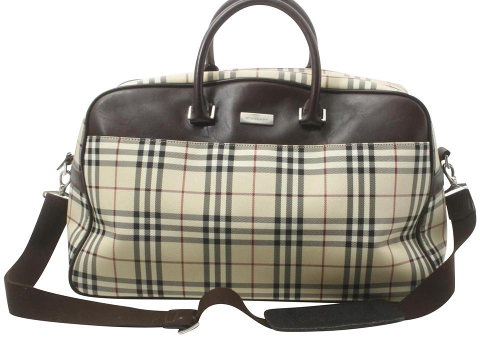 Burberry  Nova Check Boston Duffle with Strap 860789