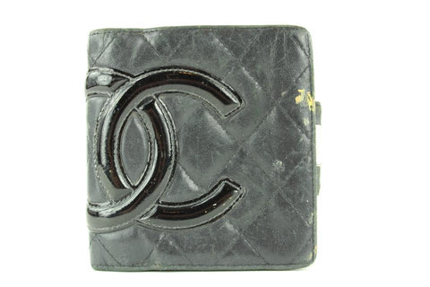 Chanel Black Quilted Cambon Ligne Compact Wallet 3C11117