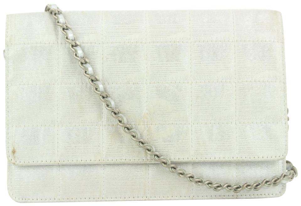 Chanel Silver New Line Wallet on Chain Bag WOC 2ccs114