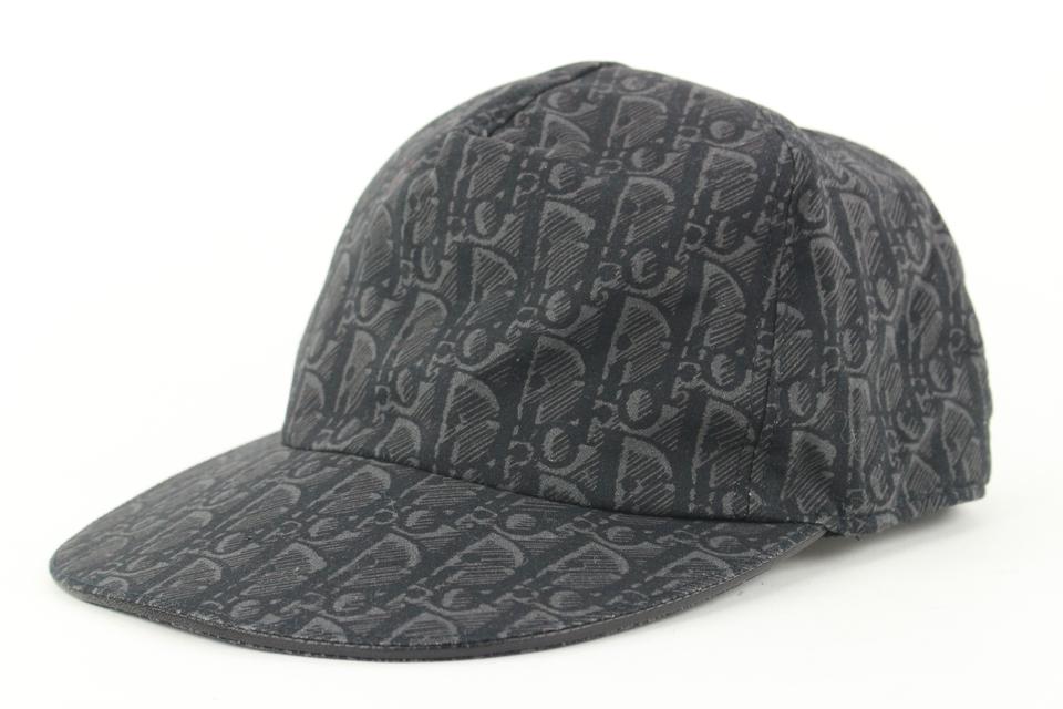 Dior Black Monogram Trotter Baseball Cap Hat 51da423