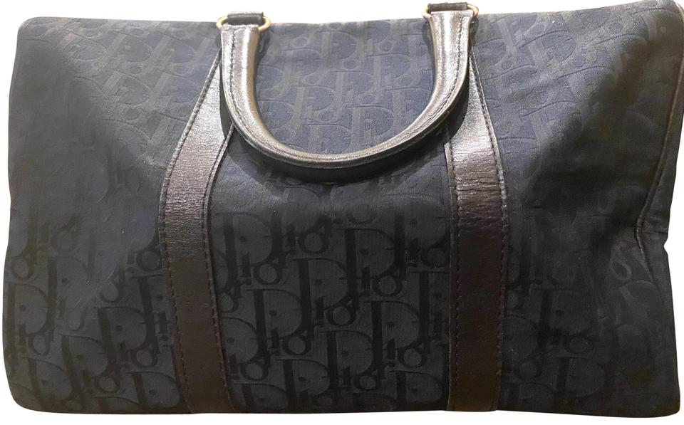 Dior Blue Oblique Monogram Boston Navy Duffle 21dior614