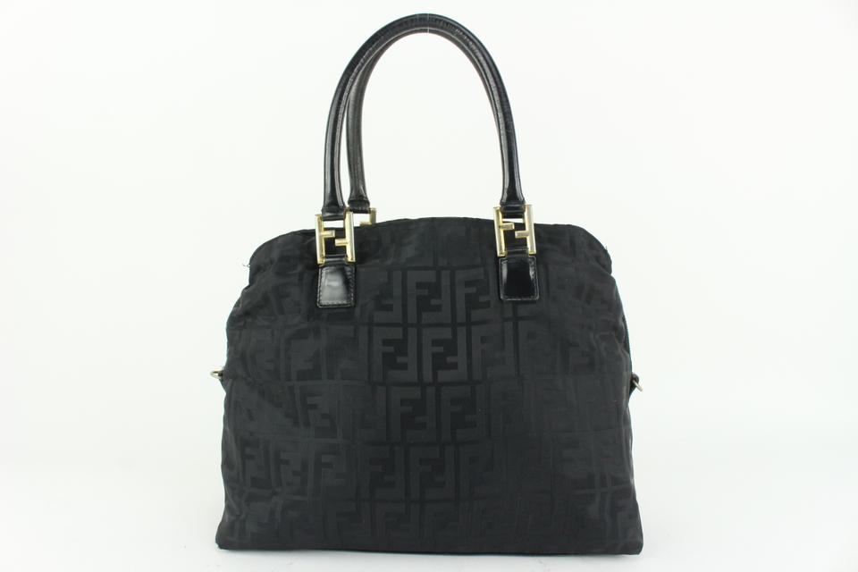 Fendi Black Monogram FF Zucca Dome Bag 927ff54