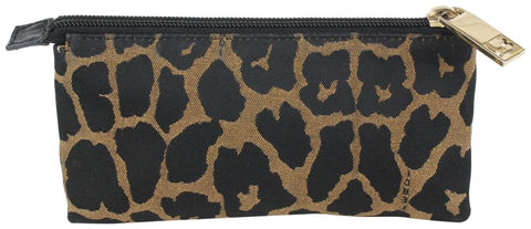 Fendi Brown x Black Leopard Cheetah Cosmetic Pouch 914ff45