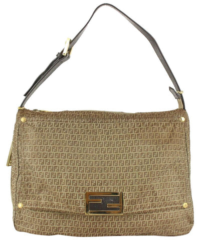 Fendi FF Monogram Zucchino Mamma Forever Baguette Shoulder Bag 1020f45