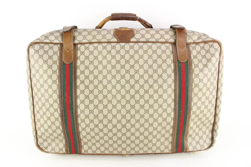 Gucci XL Supreme GG Monogram Web Suitcase Luggage Soft Trunk 62gz429s