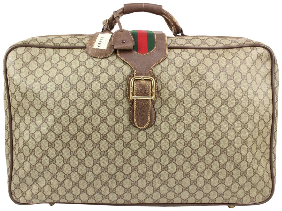 Gucci XL Supreme GG Web Suitcase Soft Trunk Luggage s210g66