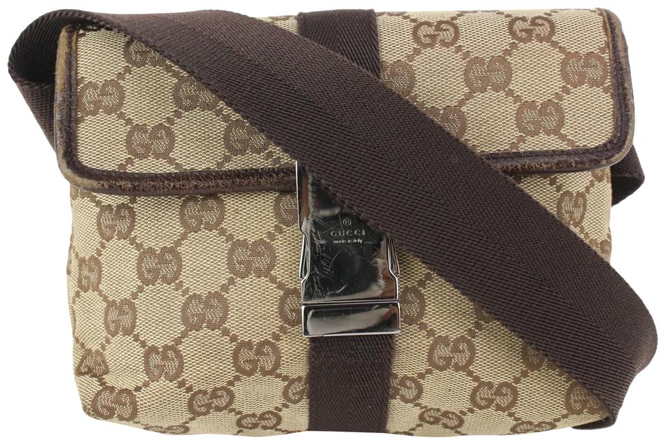 Gucci Monogram GG Belt Pouch Fanny Pack Waist Bag 913gk20