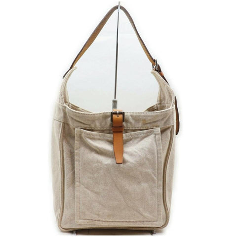 Hermès Beige x Brown Toile Marwari Hobo Shoulder Bag  861966