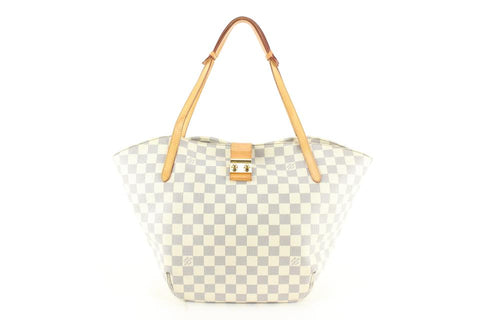 Louis Vuitton Damier Azur Salina PM Tote Shoulder Bag 40lk76s