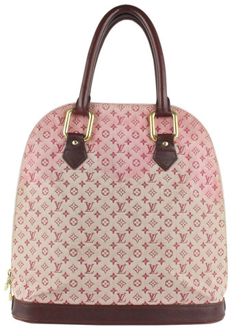 Louis Vuitton Burgundy Monogram Mini Lin Alma Haut Tall Dome Bag 3LV1013