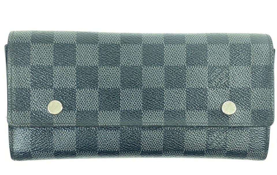 Louis Vuitton Damier Graphite Long Wallet Portefeuille Modulable Sarah Flap 860382