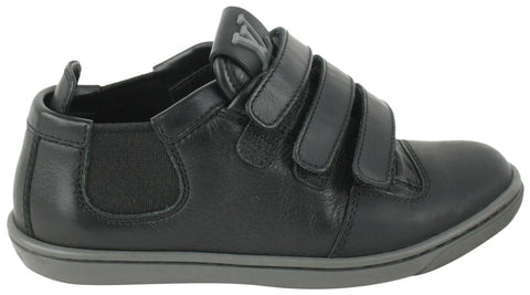 Louis Vuitton Rare Toddler Sz 25 Black Leather Slalom Sneaker 128lv1