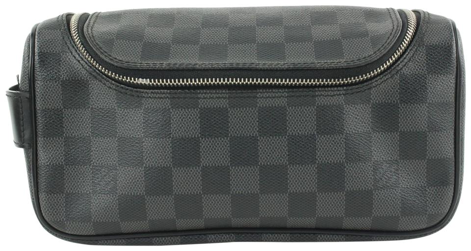 Louis Vuitton Black Damier Graphite Toiletry Pouch Poche Toilette 12lvs624