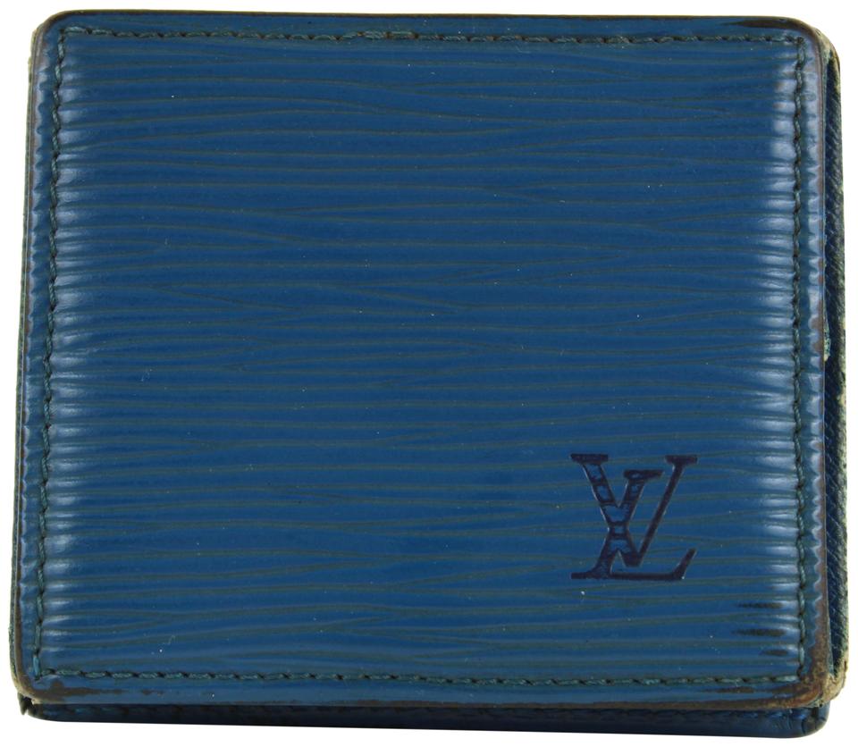 Louis Vuitton Blue Epi Leather Toledo Collapsible Mini Boite Case 23lvs1223