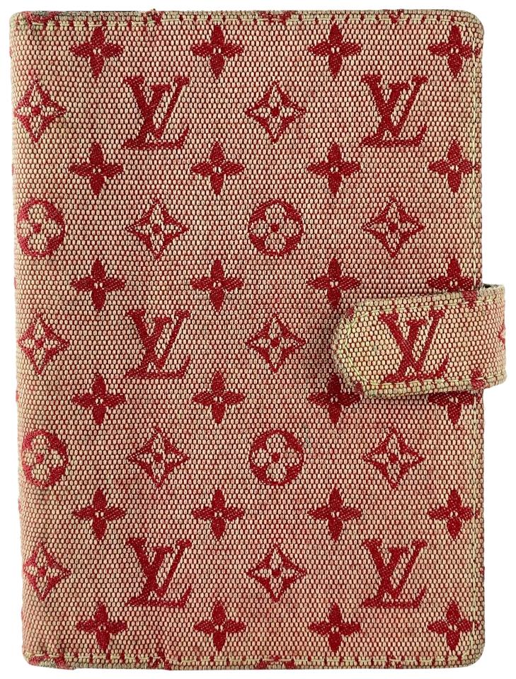 Louis Vuitton Cerise Monogram Mini Lin Small Ring Agenda 12LVA1022