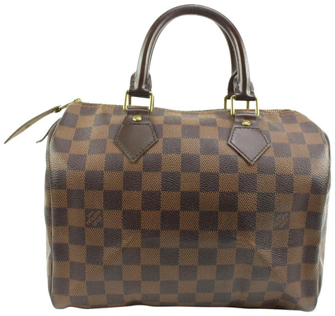 Louis Vuitton Damier Ebene Speedy 25 Boston Bag PM 67lv218s