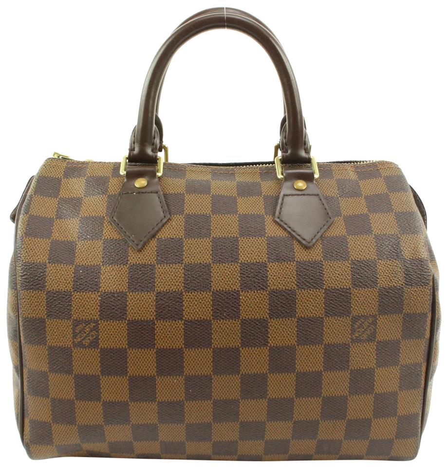 Louis Vuitton Damier Ebene Speedy 25 Boston Bag PM 75lv225s