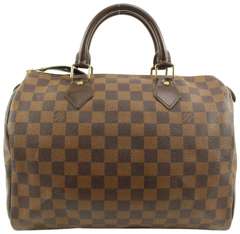 Louis Vuitton Damier Ebene Speedy 30 Boston Bag MM 68lv218s