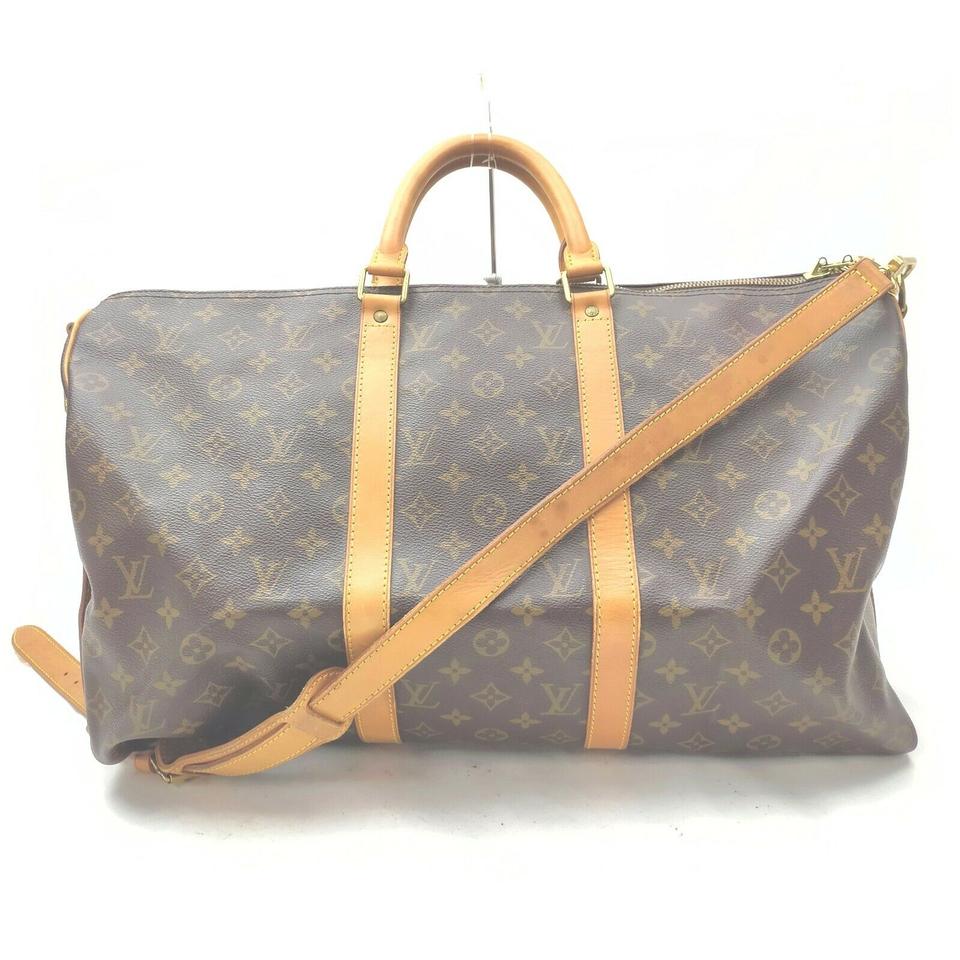 Louis Vuitton Monogram Keepall Bandouliere 50 Duffle Bag with Strap 862342