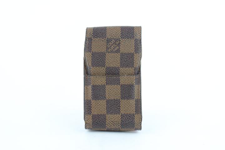 Louis Vuitton Damier Ebene Mobile Etui Cigarette or Phone Case 12lz1002