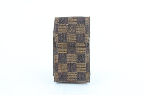 Louis Vuitton Damier Ebene Mobile Etui Cigarette or Phone Case 12lz1002