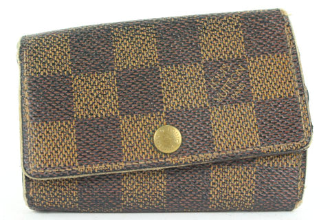 Louis Vuitton Damier Ebene Multicles 6 Key Holder Wallet Case 4LD0123