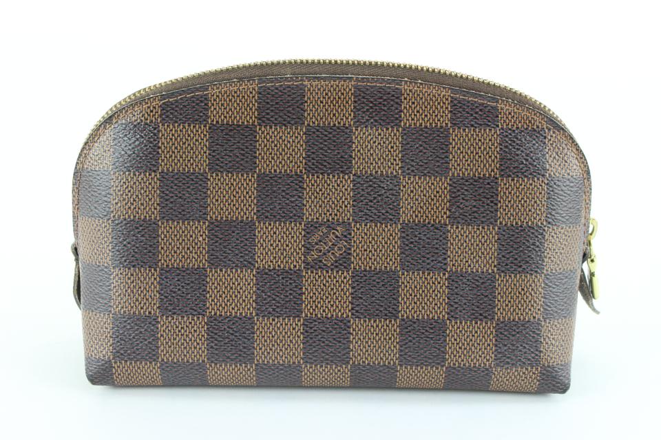 Louis Vuitton Damier Ebene Cosmetic Pouch PM Demi Ronde 99lk830s