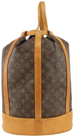 Louis Vuitton Monogram Randonnee GM Drawstring Bucket Sling Bag 1029lv56