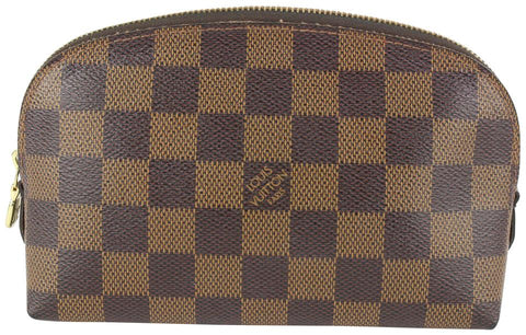 Louis Vuitton Damier Ebene Cosmetic Pouch Demi Ronde 12L415V