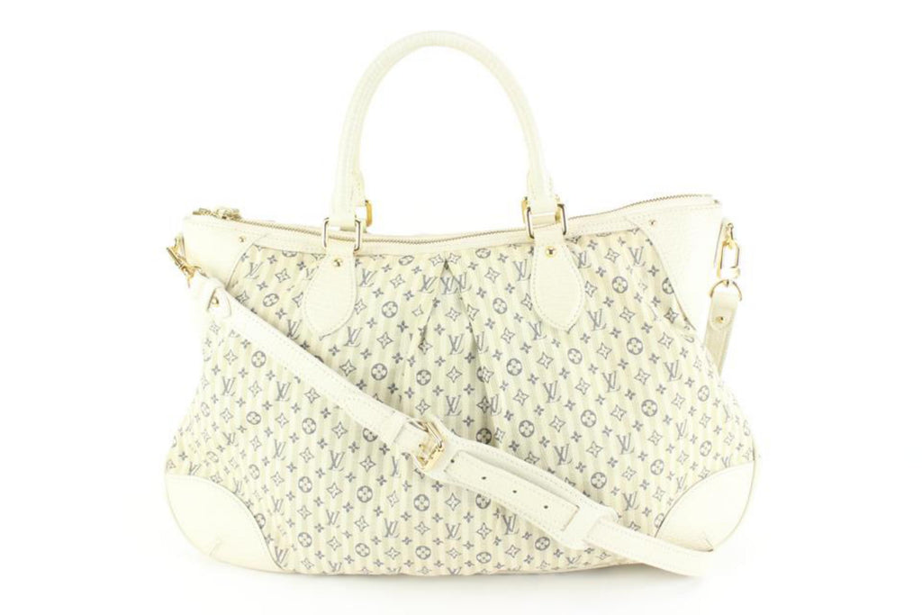 Louis Vuitton Navy x Ivory Mini Lin Croisette Marina GM 2way 2LV714a