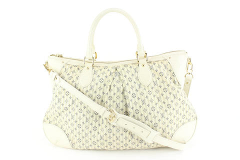 Louis Vuitton Navy x Ivory Mini Lin Croisette Marina GM 2way 2LV714a