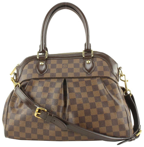 Louis Vuitton Damier Ebene Trevir 2way Bowler Bag 635lvs617