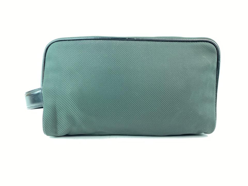 Louis Vuitton Green Taiga Nylon Palana Cosmetic Pouch Toiletry Case 18LV0