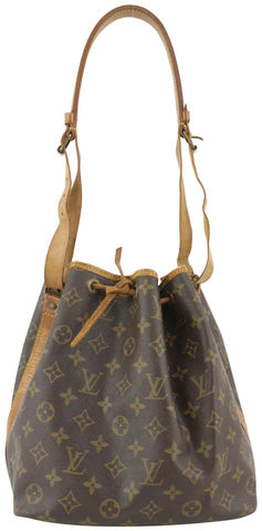 Louis Vuitton Monogram Petit Noe Drawstring Bucket Hobo Bag 8LV1027