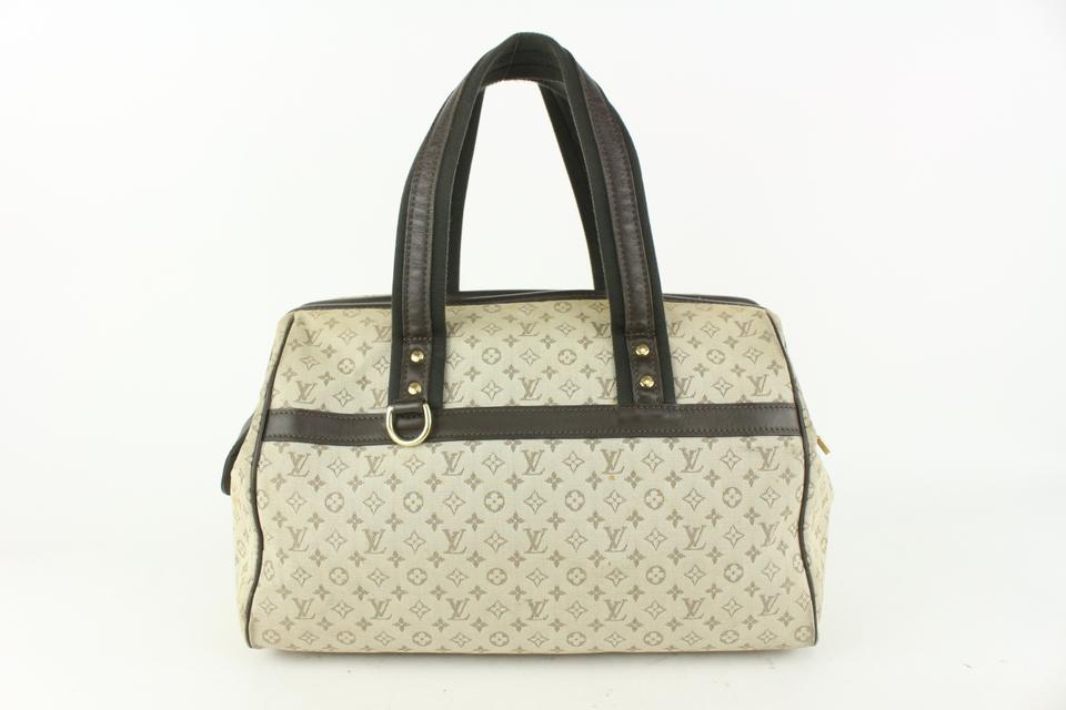 Louis Vuitton Olive Monogram Mini Lin Josephine GM Boston Speedy Bagg 928lv77