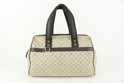 Louis Vuitton Olive Monogram Mini Lin Josephine GM Boston Speedy Bagg 928lv77