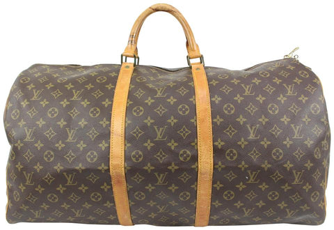 Louis Vuitton Monogram Keepall 60 Boston Duffle Travel 29lk427s