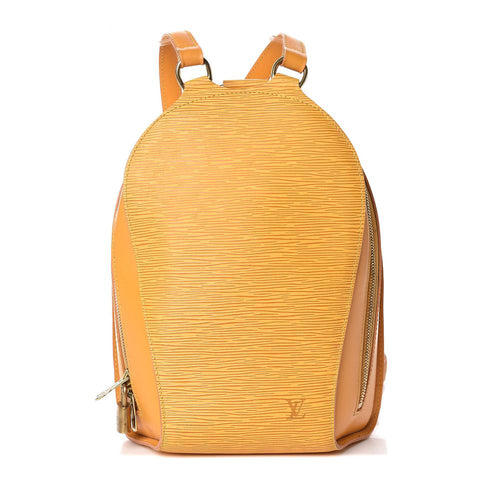 Louis Vuitton Yellow Epi Leather Mabillon Backpack 2lv1106