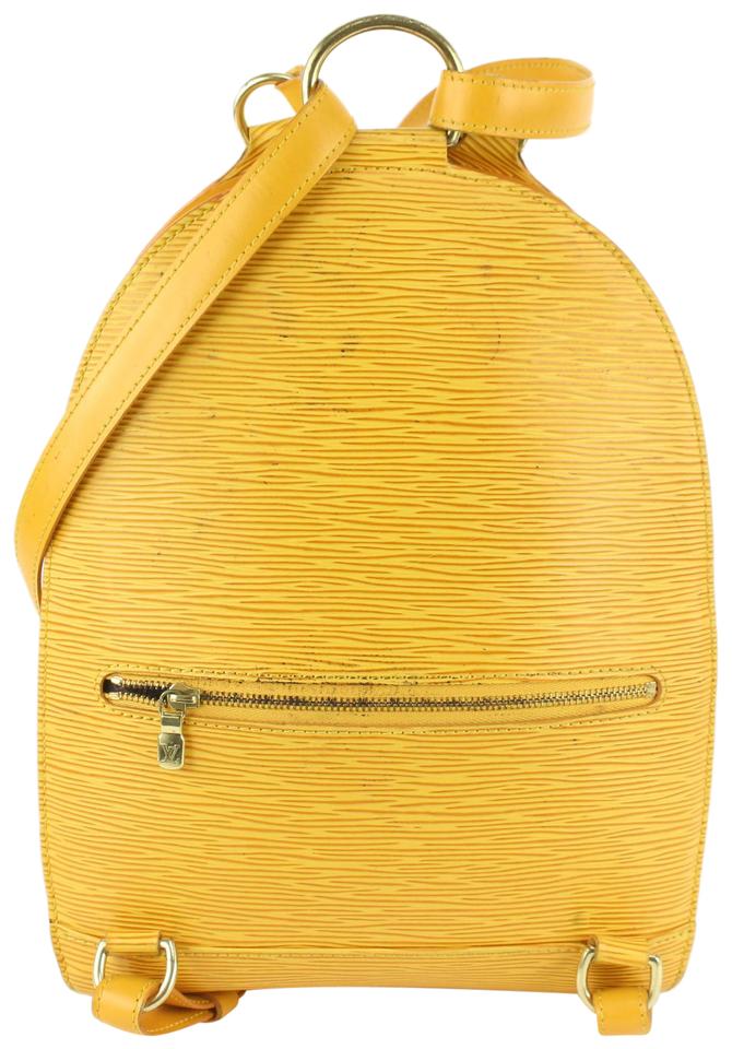 Louis Vuitton Yellow Epi Leather Mabillon Backpack 6lv1108