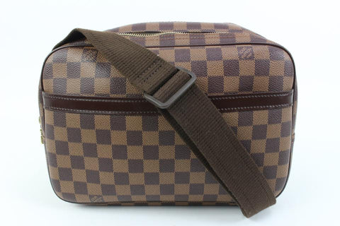 Louis Vuitton Damier Ebene Reporter PM Crossbody Messenger 30lk324s