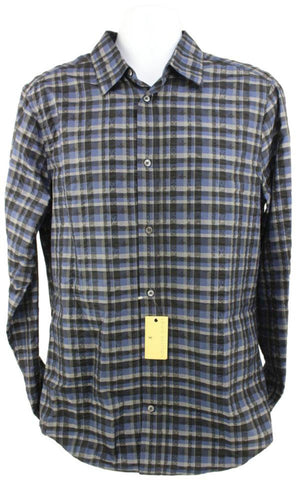 Louis Vuitton Men's XL Plaid LV Monogram Long Sleeve Button Down Shirt 27lk712s