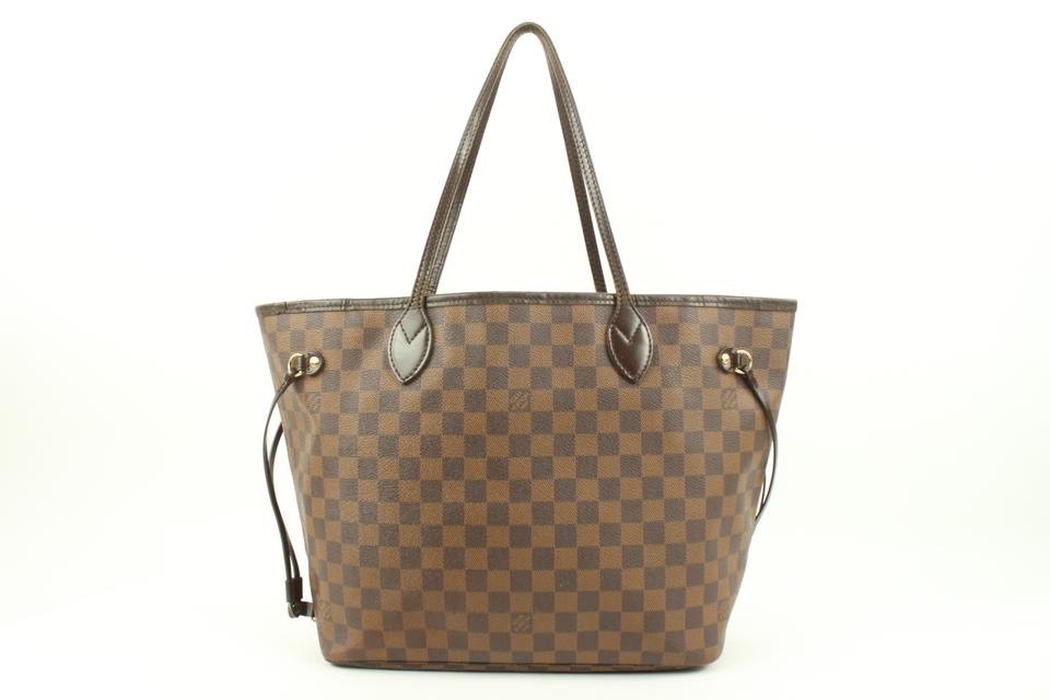 Louis Vuitton Damier Ebene Neverfull MM Tote Bag 52lv23s